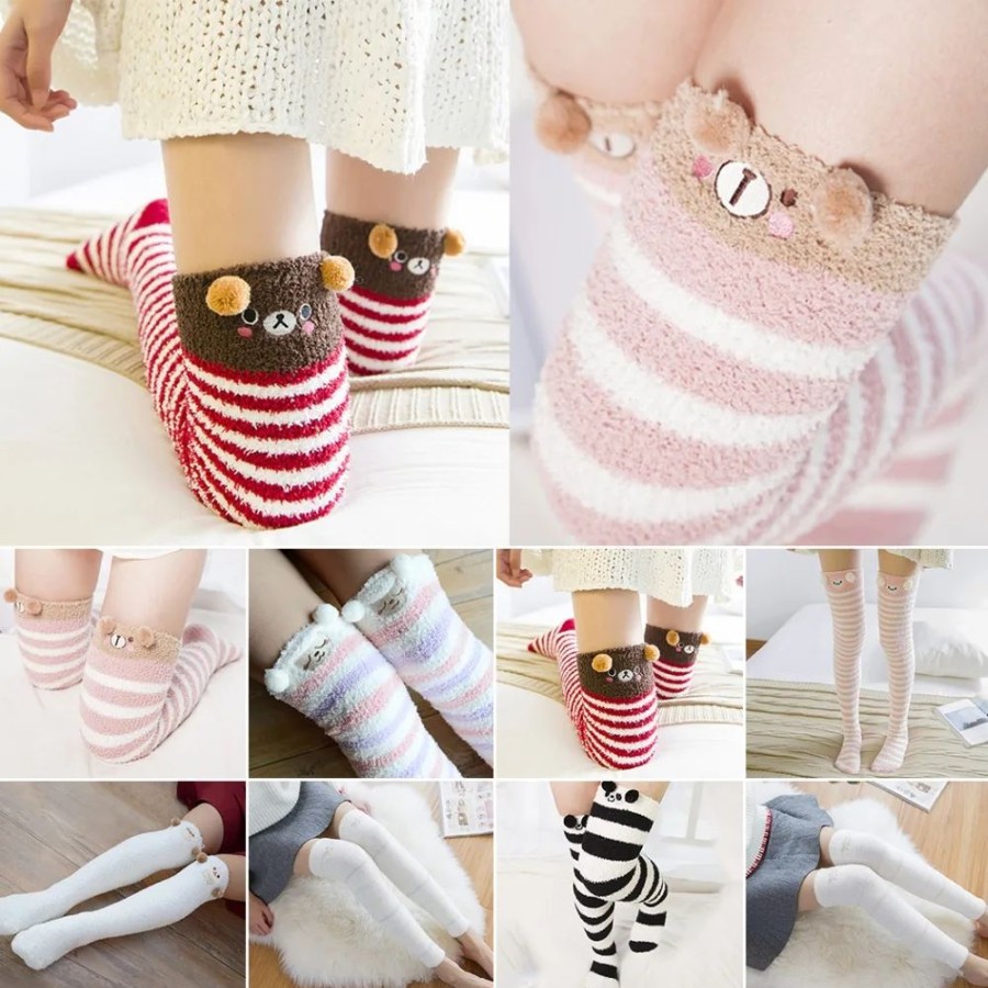 Fashion Kawaii Shop Socks & Stockings | Kawaii Over Knee Thigh High Stockings