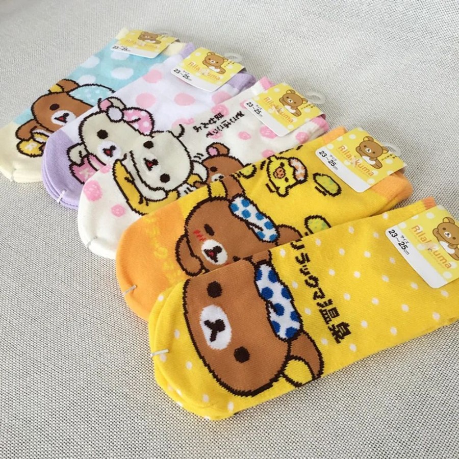 Fashion Kawaii Shop Socks & Stockings | Kawaii Rilakkuma Short Socks