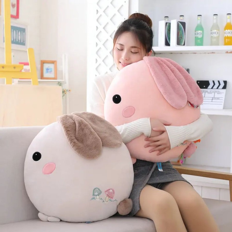 Home & Gadgets Kawaii Shop | Big Rounded Rabbit Stuffed Pillow