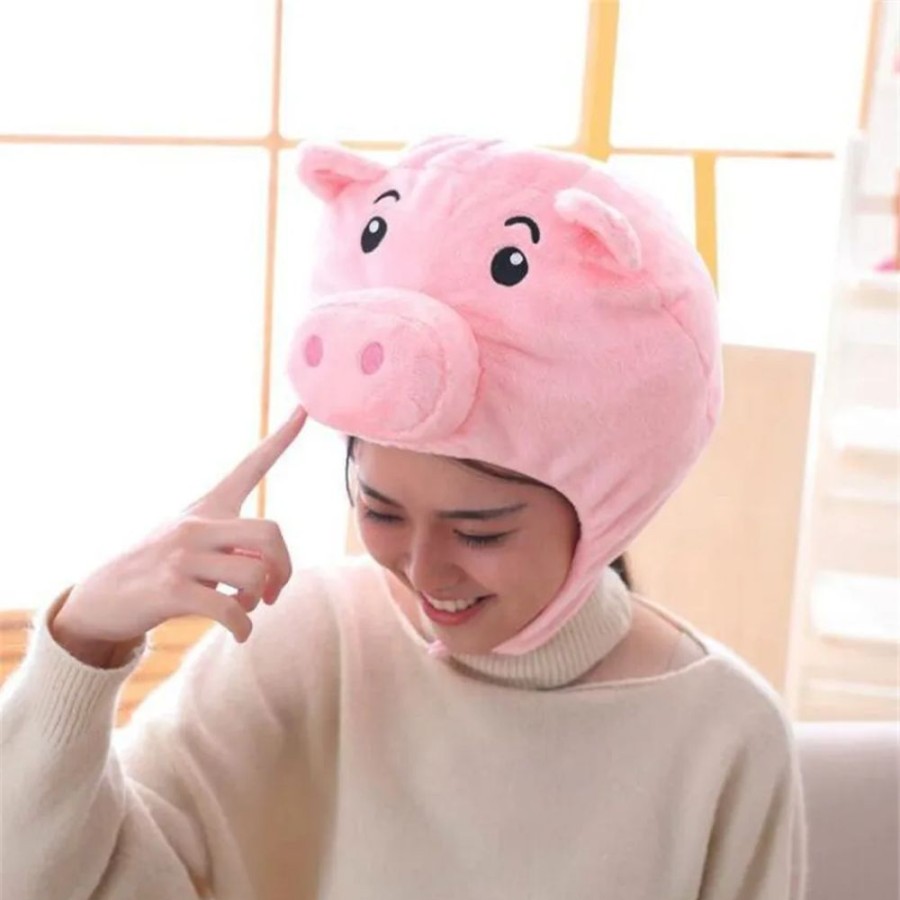 Accessories Kawaii Shop | Pink Pig Funny Hat