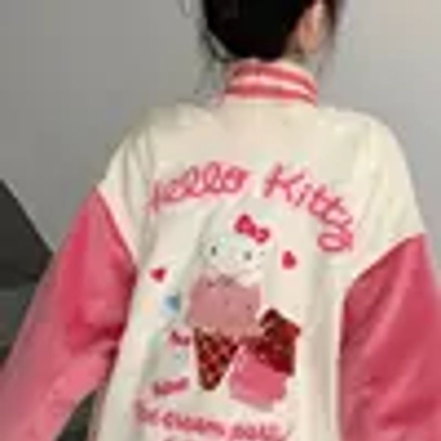 Fashion Kawaii Shop Coats & Jackets | Kawaii Anrio Unifor Jacket Hello Kitty