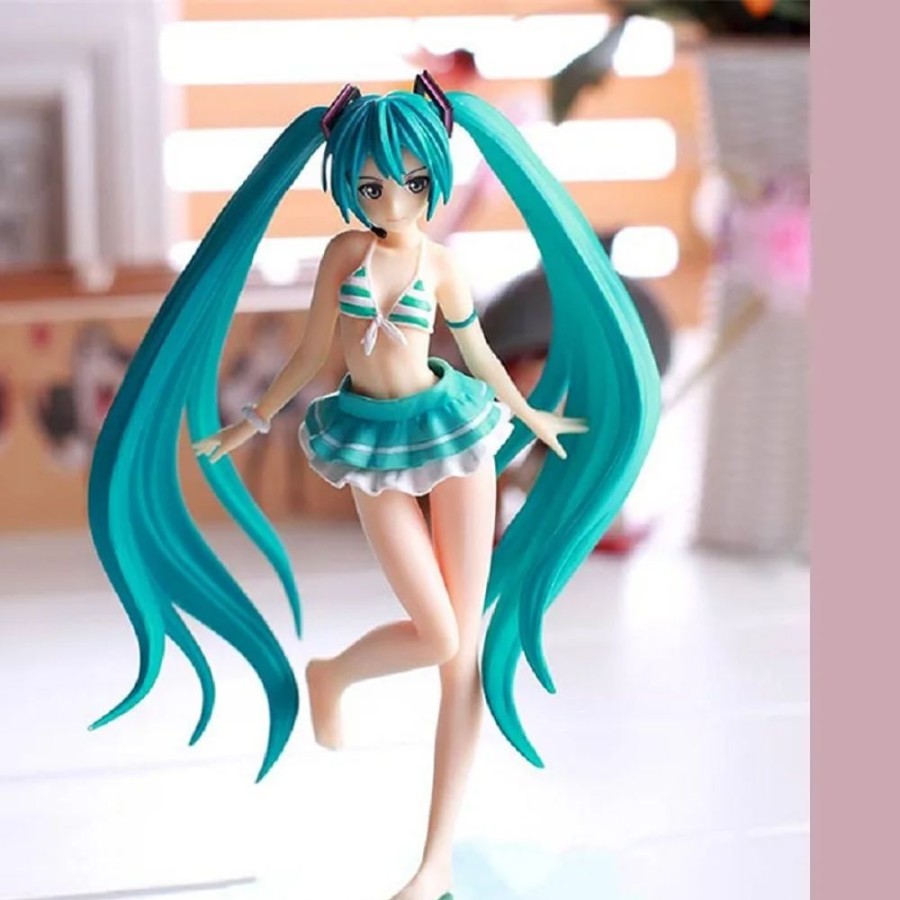 Toys Kawaii Shop | Sexy Hatsune Miku Vocaloid Wave S-Stylebikini Swimsuit Action Figure