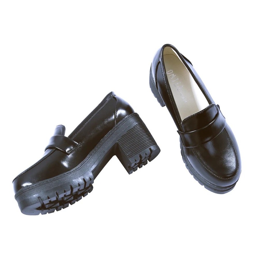 Fashion Kawaii Shop Shoes & Boots | Japanese Anime School Shoes Black