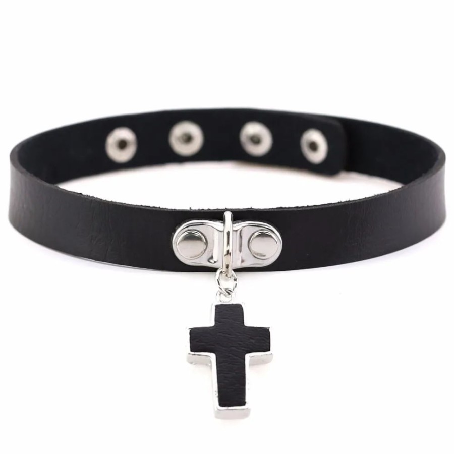 Accessories Kawaii Shop | Gothic Lolita Cross Anime Choker