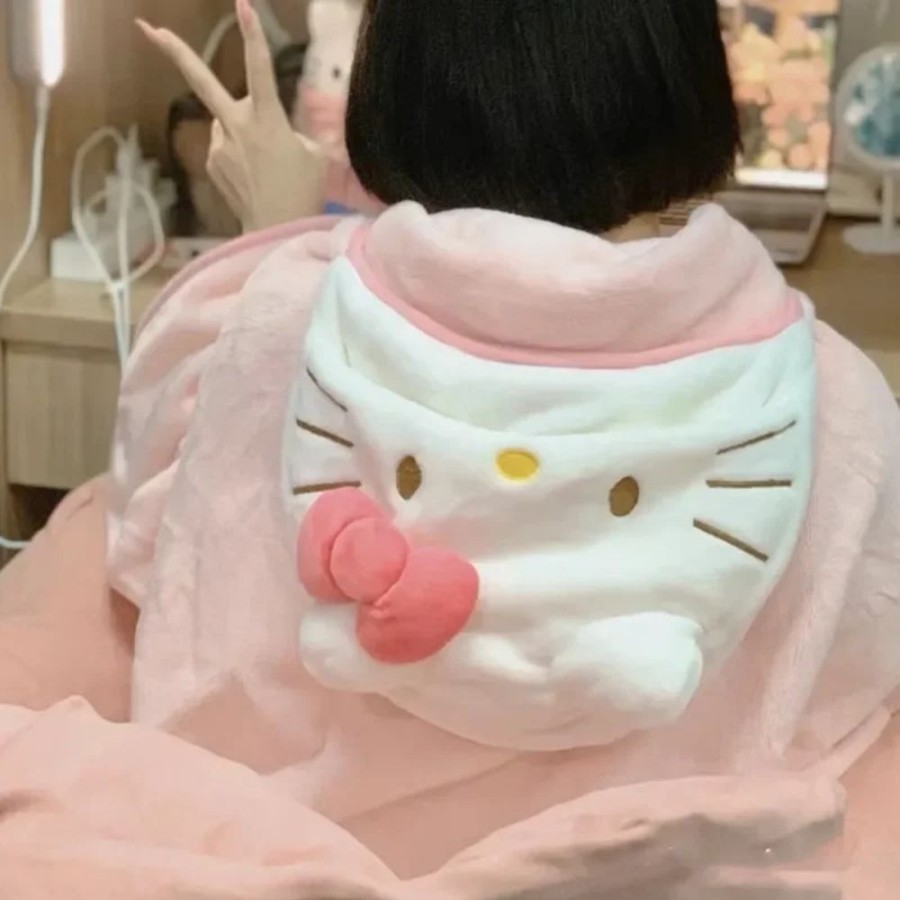 Fashion Kawaii Shop Coats & Jackets | Hello Kitty Kawaii Pink Cloak Blanket