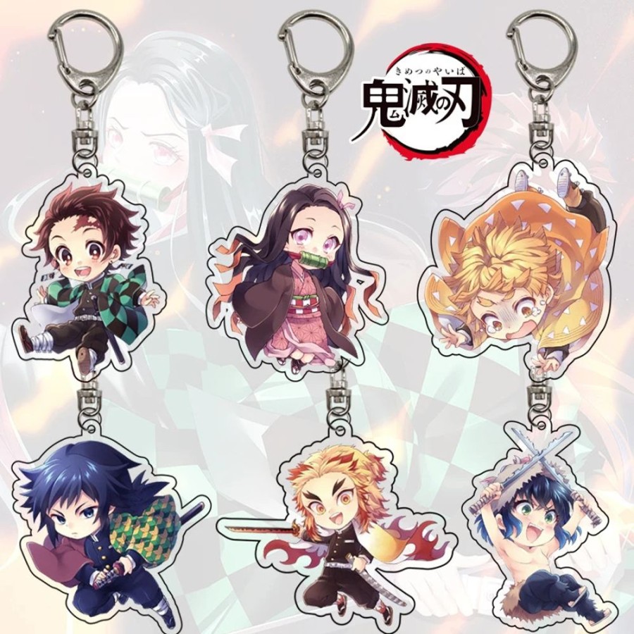 Accessories Kawaii Shop | Demon Slayer Kimetsu No Yaiba Keychain