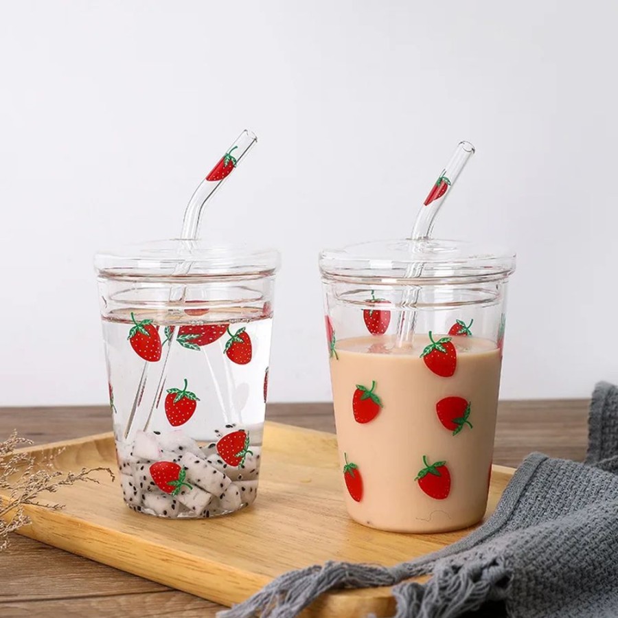 Home & Gadgets Kawaii Shop | Kawaii Sweet Cup With Straw