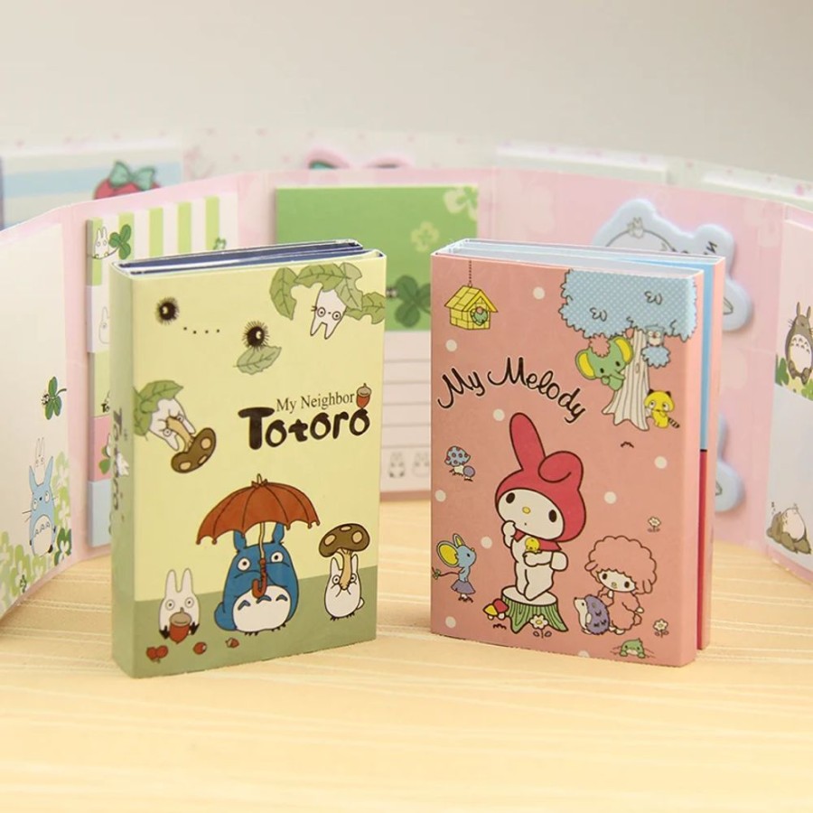 Stationary Kawaii Shop | Kawaii Totoro My Melody Folding Memo Pad Sticky Notes