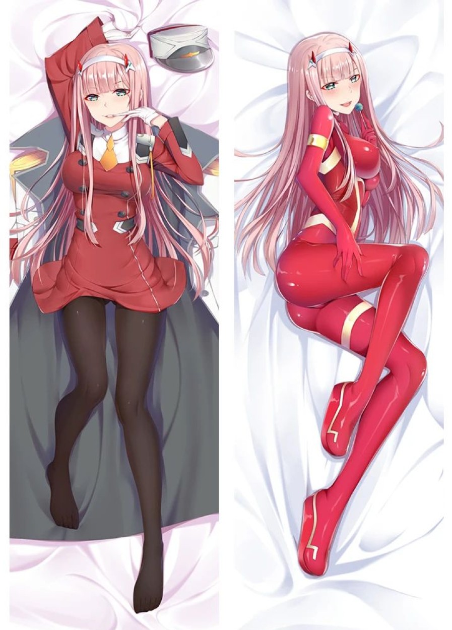 Home & Gadgets Kawaii Shop | Zero Two Anime Hugging Pillowcase Darling In The Franxx