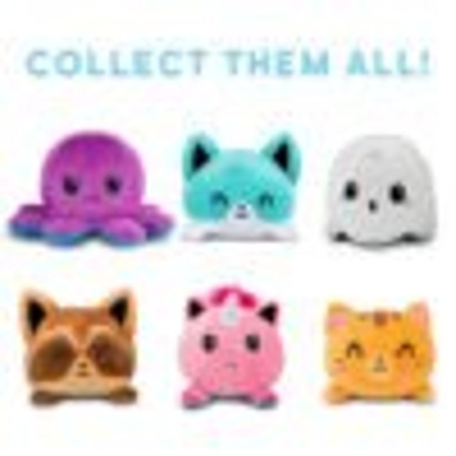 Toys Kawaii Shop | Kawaii Emotion Double-Sided Reversible Flip Octopus, Kitty, Dog, Pokemon Tea Plushies