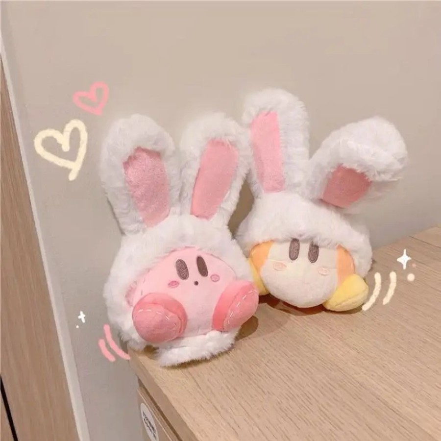 Toys Kawaii Shop | Kawaii Bunny Ears Kirby Star Plush Toy