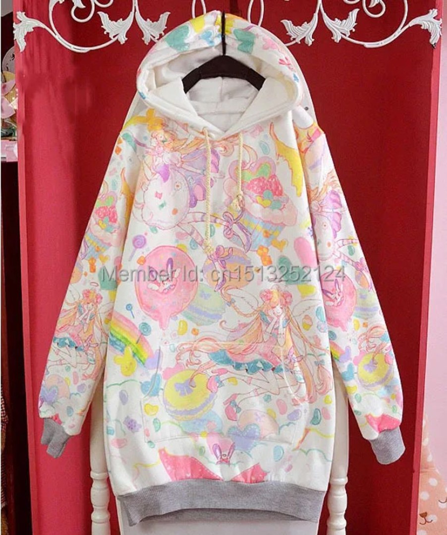 Fashion Kawaii Shop Sweaters & Hoodies | Colorful Kawaii Fairy Kai Hoodie