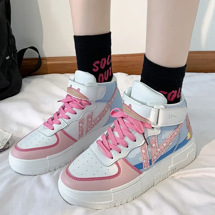 Stationary Kawaii Shop | Kawaii Pastel Aesthetic Platform Trainers